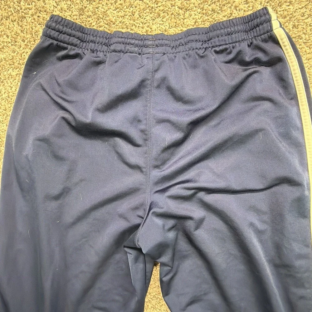 Vintage Y2K Adidas Jogger Pants Blue White 3 Stripes Youth‎ XL 2003